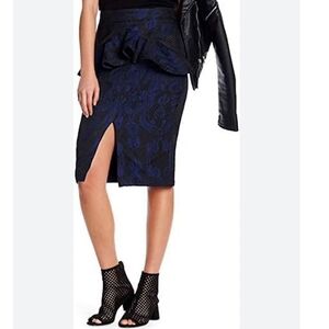 Kendal+Kylie Peplum Pencil Skirt
